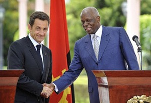 Visite de Nicolas Sarkozy en Angola le 23 mai 2008